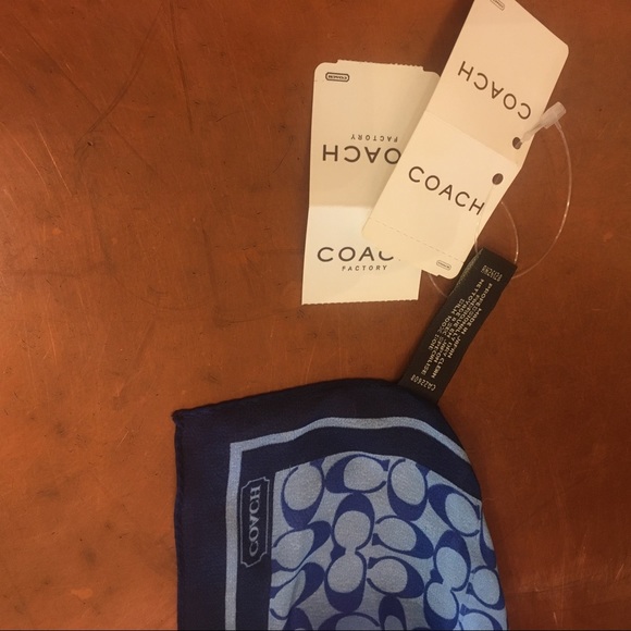 🌲COACH SILK CHIFFON SCARF WITH TAGS🌲 - Picture 6 of 6